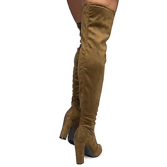 Olive Thigh High Boots | Make A Offer - Picture 4 of 6